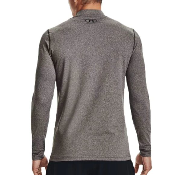 Under ArmourColdGear Men's T-shirt 2XL Fitted Mock Long Sleeve Charcoal NWT - Picture 4 of 4